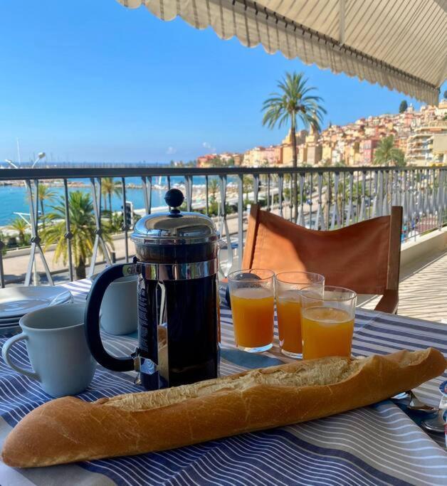 Le Garavan-Vue Mer-Plage-Clim-Terrasse Menton Luaran gambar
